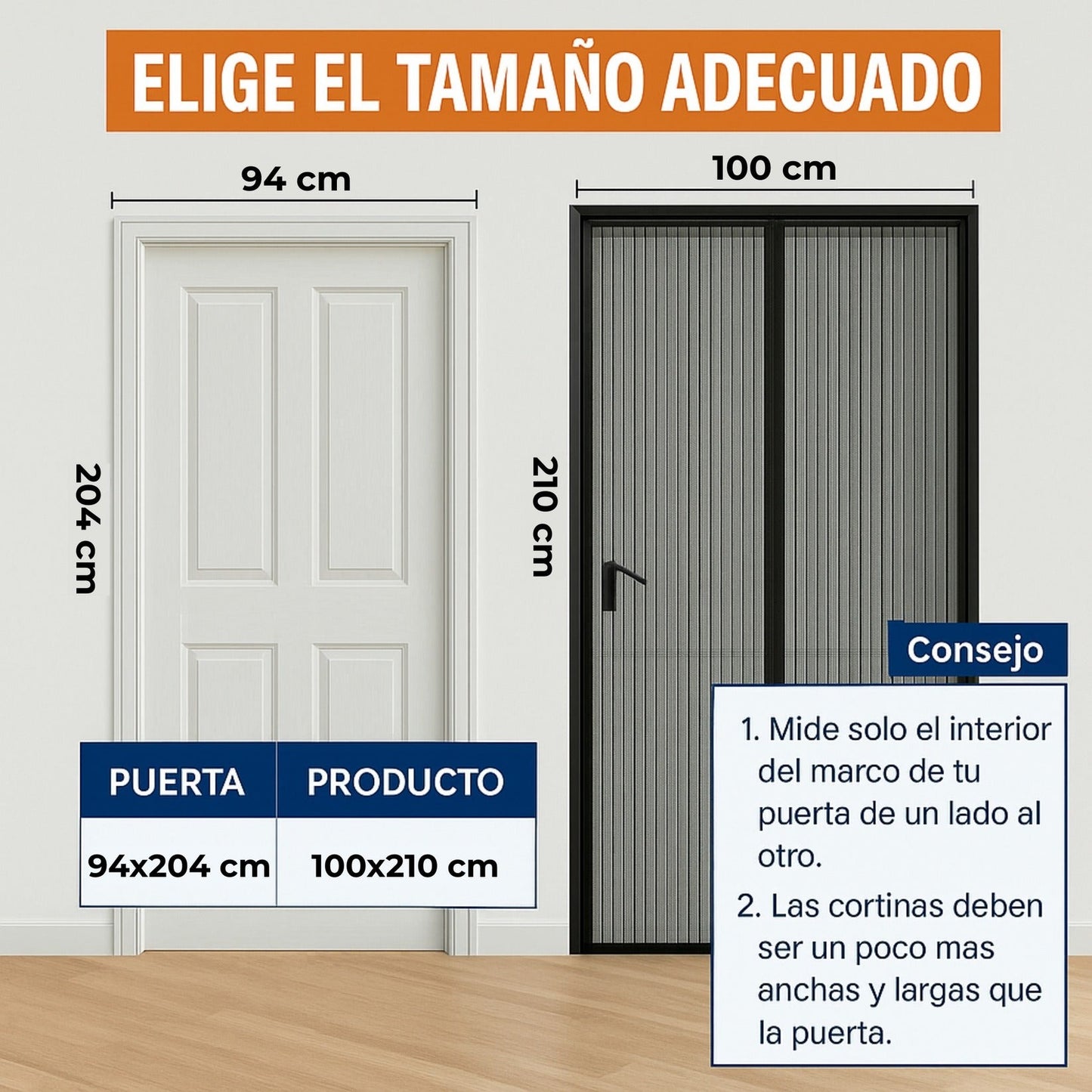 Cortina de puerta magnetica