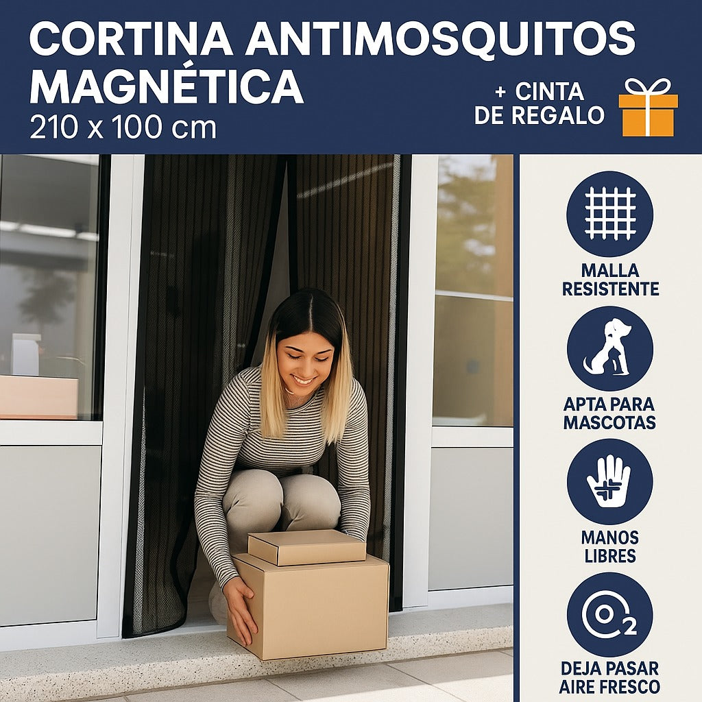 Cortina de puerta magnetica