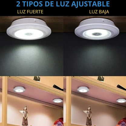 💡 InstaLuz® - SUPER KIT 6 Lámparas LED Inalámbricas A Control Remoto 🕹️ +20 Pilas Recargables Y Cargador