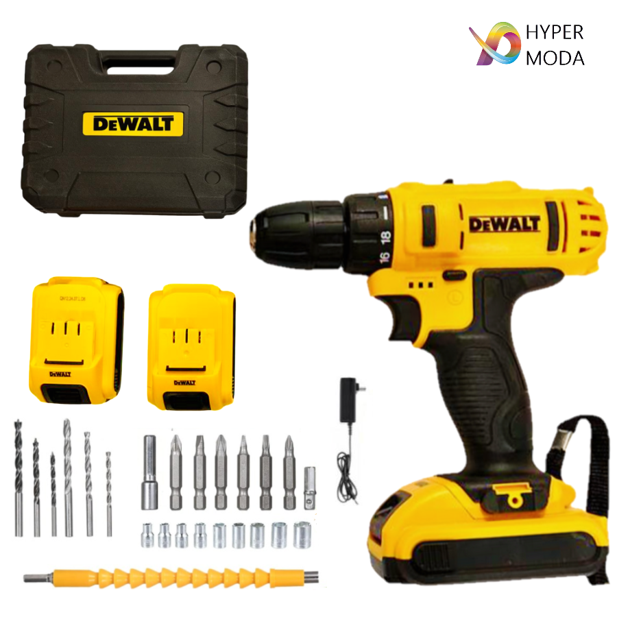 Kit Taladro Dewalt 36V + Batería Extra + Kit de Herramientas [ENVÍO GRATIS] [PAGUE SOLO AO RECIBIR]