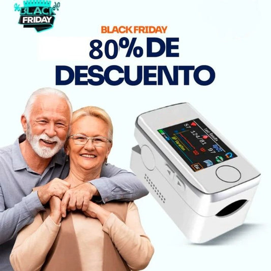 Promoción Por Black Friday 80% de descuento - Oxímetro Multifuncional 3 en 1: Oxígeno en Sangre, Pulso y Presión + Envío Gratis.