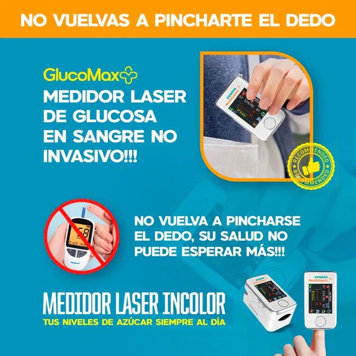 Promoción Por Black Friday 80% de descuento - Medidor de Glucosa en Sangre Multifunción Siemens 3 en 1, pulso, glucosa y presión + Envío gratis