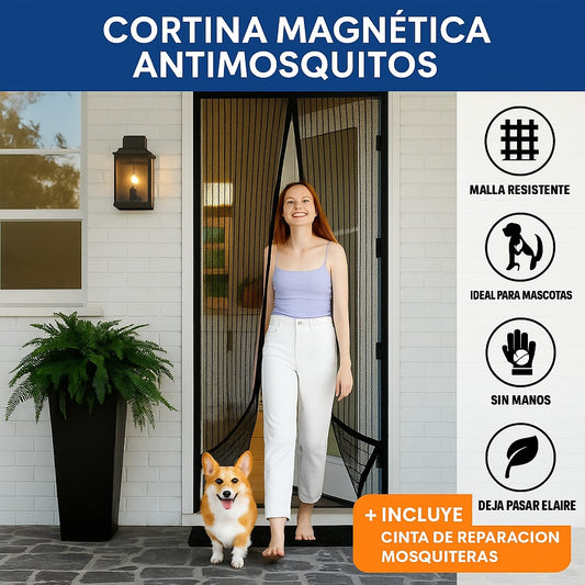 Cortina de puerta magnetica